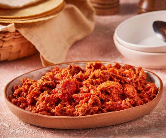 Chicharron en salsa roja