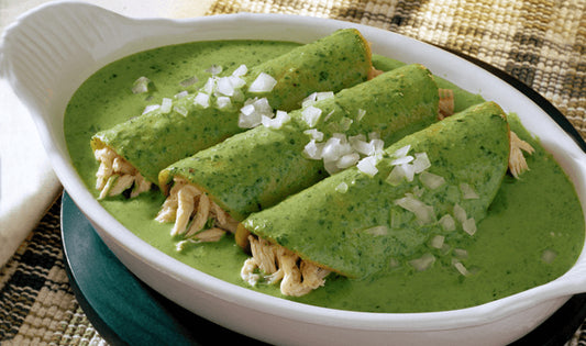 Enchiladas de espinaca de pollo