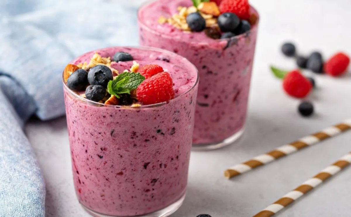 Licuado de frutos rojos